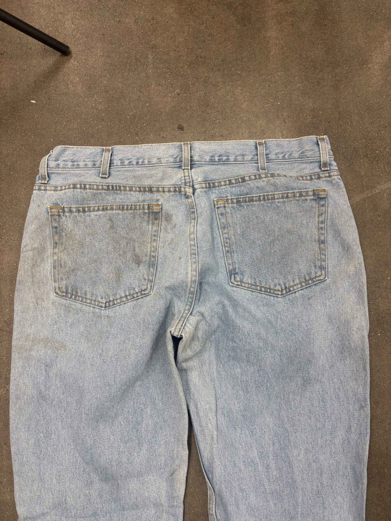 Wrangler Vintage Light Wash Denim George Straight Jeans Size US 38 / EU 54 - 6 Thumbnail