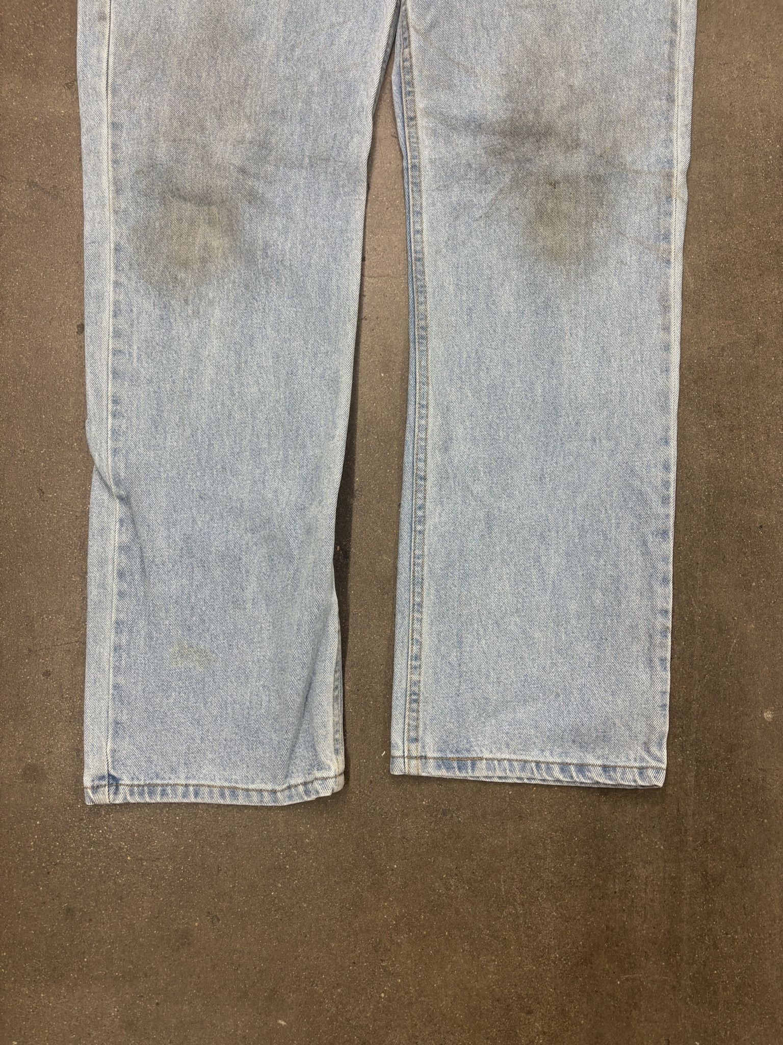 Wrangler Vintage Light Wash Denim George Straight Jeans Size US 38 / EU 54 - 4 Thumbnail