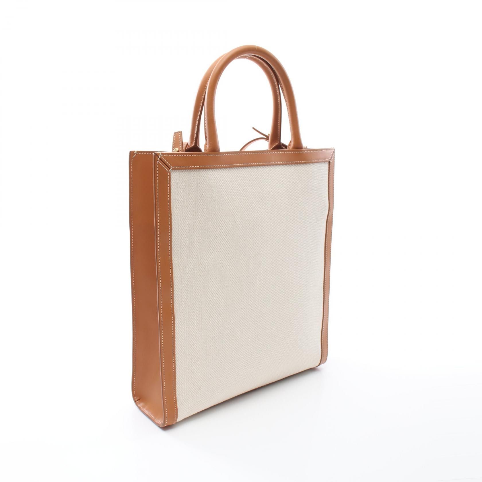 Celine Celine Celine Small Vertical Cabas Canvas Leather 2way Tote Bag Canvas Tote Bag 192082BNZ DUTY FREE for USA Size ONE SIZE - 2 Thumbnail