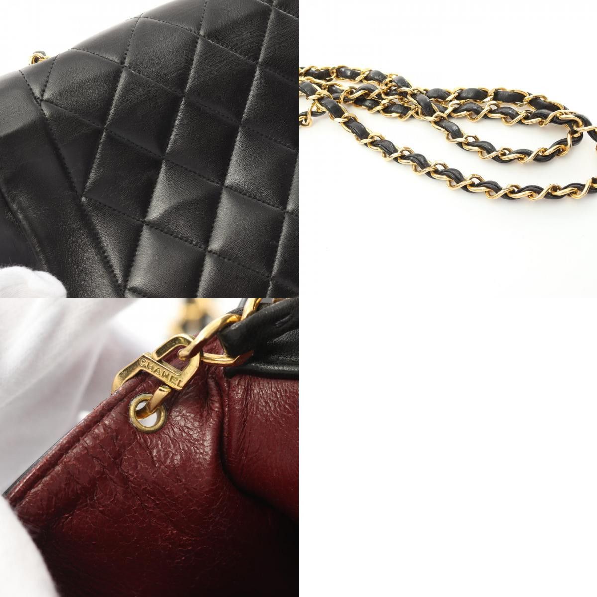 Chanel Chanel Chanel Matelasse Diana Flap Lambskin Shoulder Bag Leather Shoulder Bag A01164 Size ONE SIZE - 10 Thumbnail