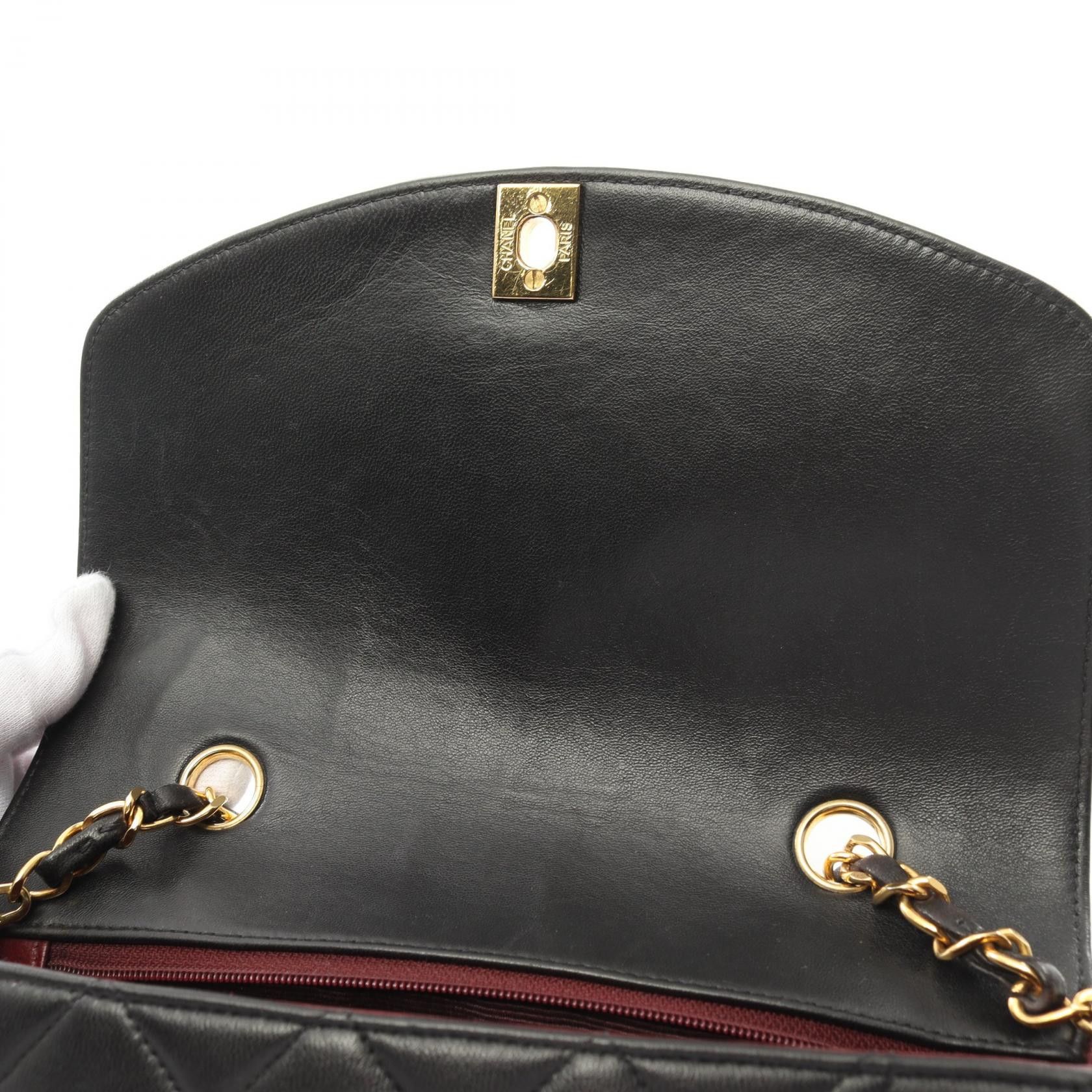 Chanel Chanel Chanel Matelasse Diana Flap Lambskin Shoulder Bag Leather Shoulder Bag A01164 Size ONE SIZE - 6 Thumbnail