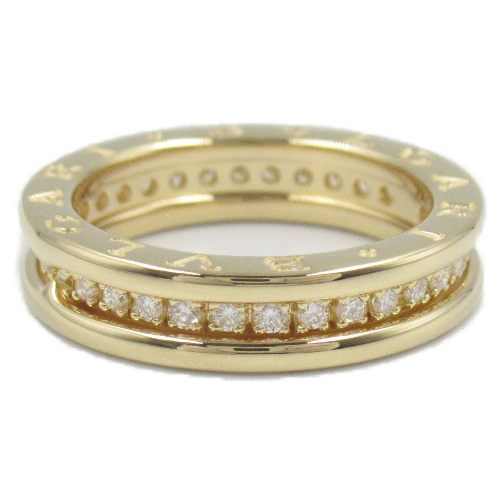 Bvlgari Bvlgari Bvlgari B-zero1 Au750 Diamond Ring Size 12 Leather Ring Size ONE SIZE - 3 Thumbnail