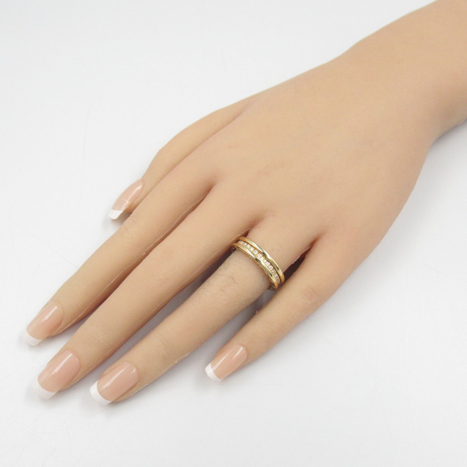 Bvlgari Bvlgari Bvlgari B-zero1 Au750 Diamond Ring Size 12 Leather Ring Size ONE SIZE - 8 Thumbnail