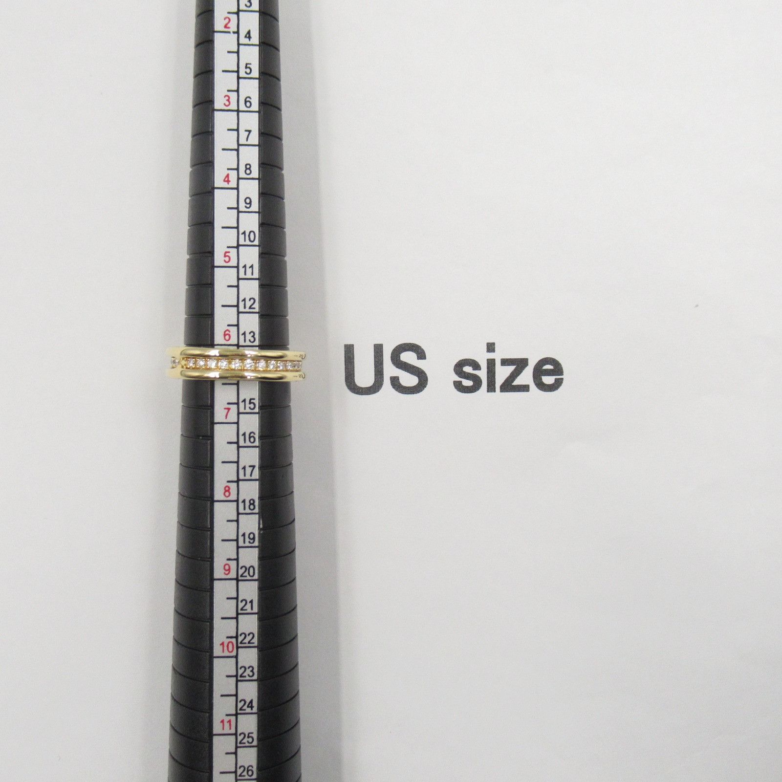 Bvlgari Bvlgari Bvlgari B-zero1 Au750 Diamond Ring Size 12 Leather Ring Size ONE SIZE - 7 Thumbnail