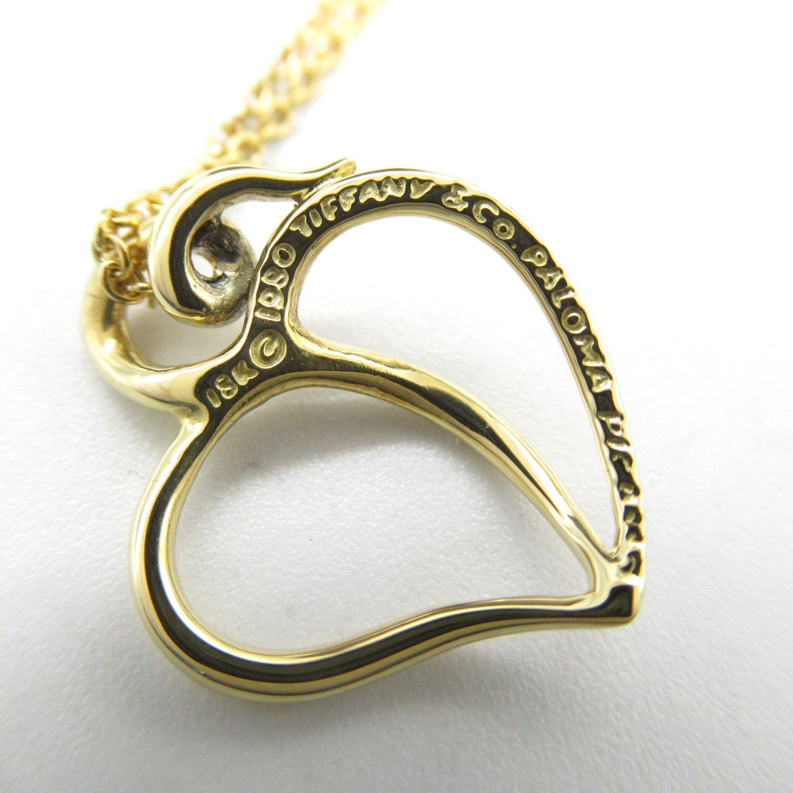 Tiffany & Co. Tiffany & Co Tiffany & Co. Leaf Heart Au750 Necklace Metal Necklace Size ONE SIZE - 4 Thumbnail