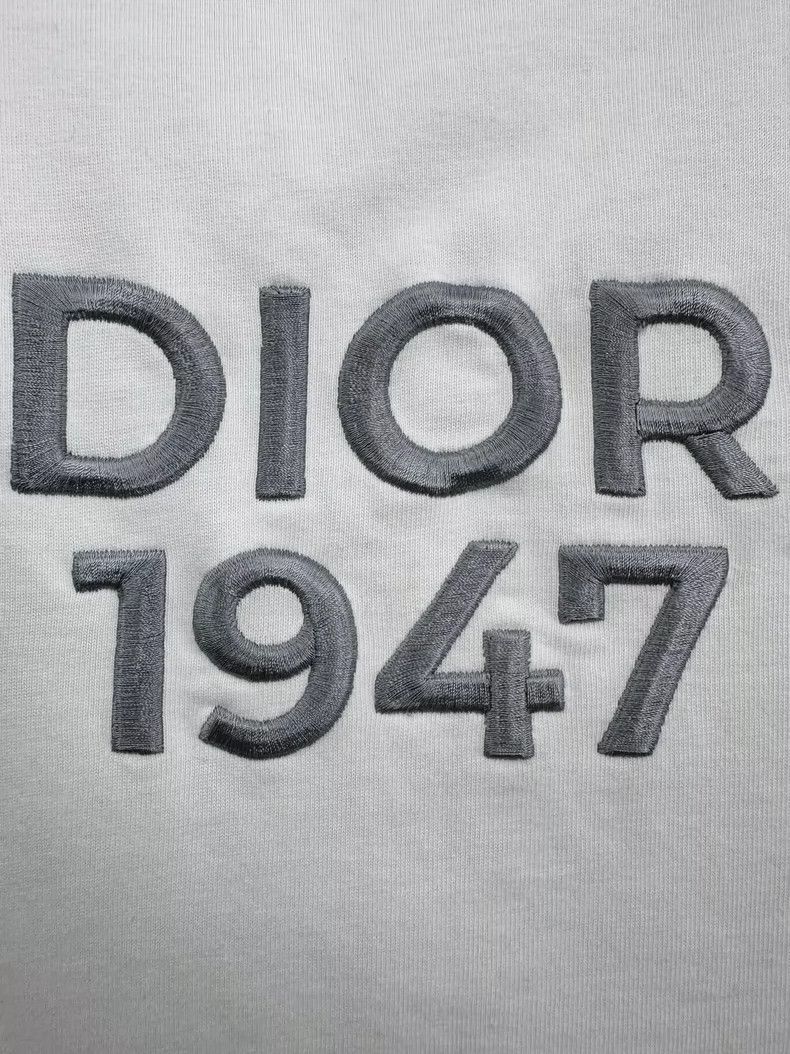 Dior Dior 1947 Logo Embroidered Short Sleeve T-Shirt Size US XL / EU 56 / 4 - 8 Thumbnail