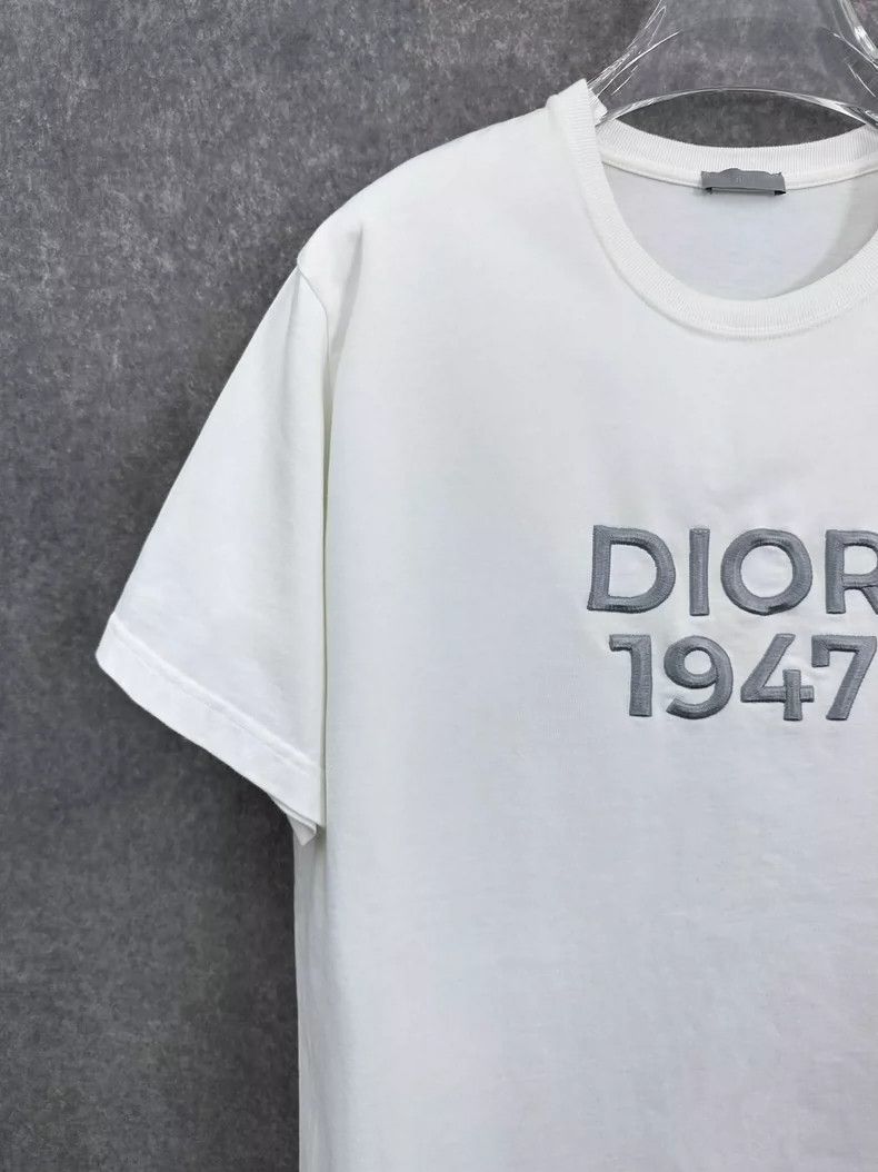 Dior Dior 1947 Logo Embroidered Short Sleeve T-Shirt Size US XL / EU 56 / 4 - 6 Thumbnail