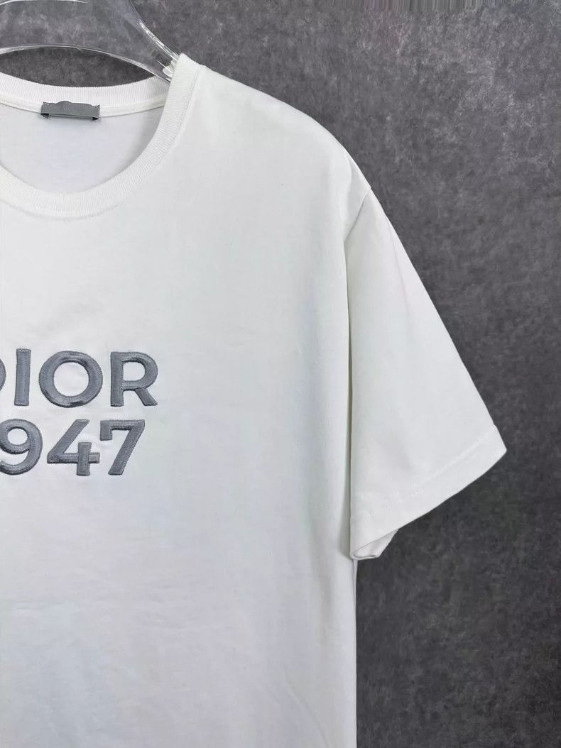 Dior Dior 1947 Logo Embroidered Short Sleeve T-Shirt Size US XL / EU 56 / 4 - 5 Thumbnail