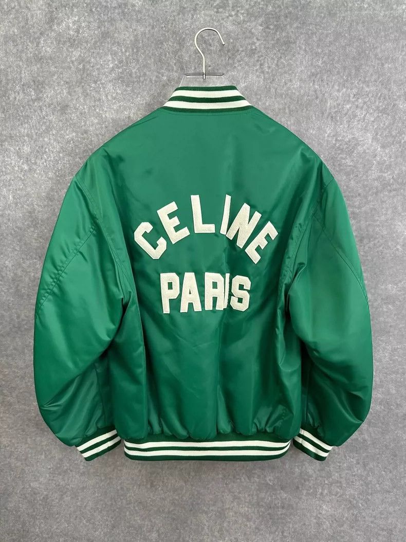 Celine CELINE Green Long Sleeve Button-Up Jacket Size US L / EU 52-54 / 3 - 2 Thumbnail
