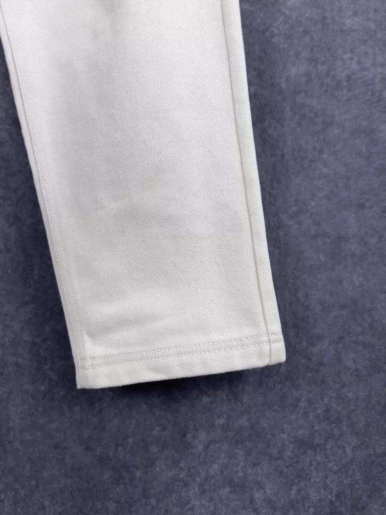 Fendi FENDI White Straight Leg Denim Pants for Men Size US 31 - 3 Thumbnail