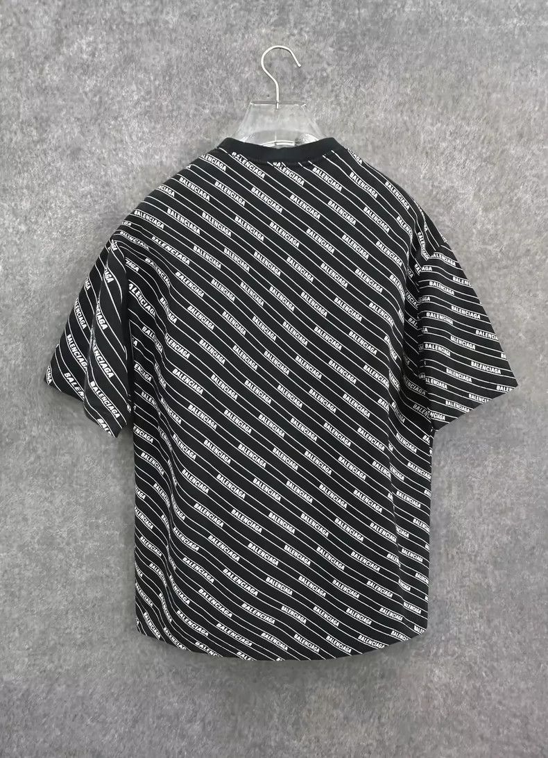 Balenciaga Balenciaga Black Logo Short Sleeve Shirt Size US XS / EU 42 / 0 - 2 Thumbnail