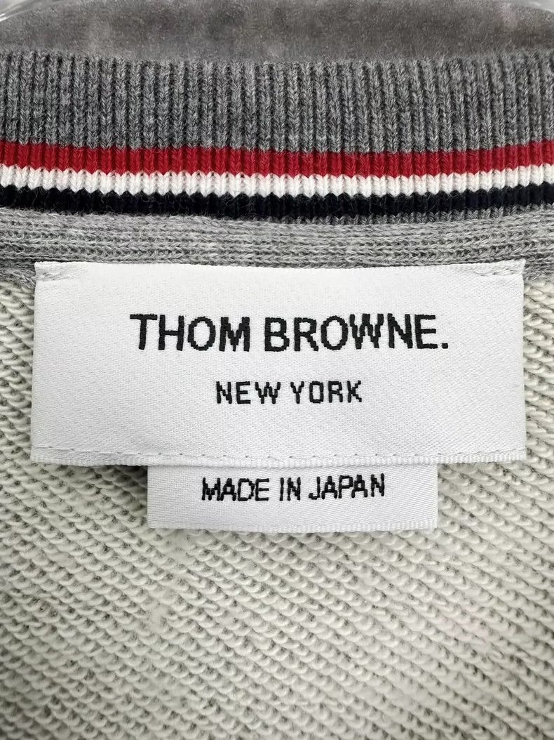 Thom Browne Thom Browne Grey Crew Neck Sweatshirt Size US M / EU 48-50 / 2 - 7 Thumbnail