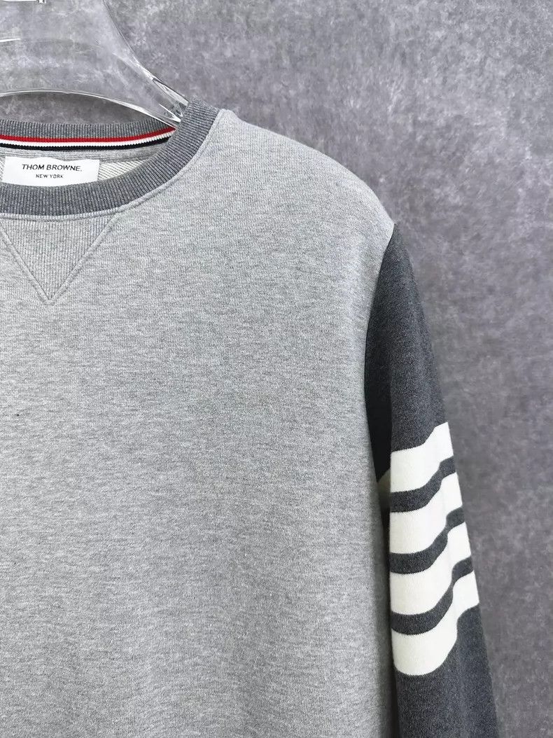 Thom Browne Thom Browne Grey Crew Neck Sweatshirt Size US M / EU 48-50 / 2 - 5 Thumbnail
