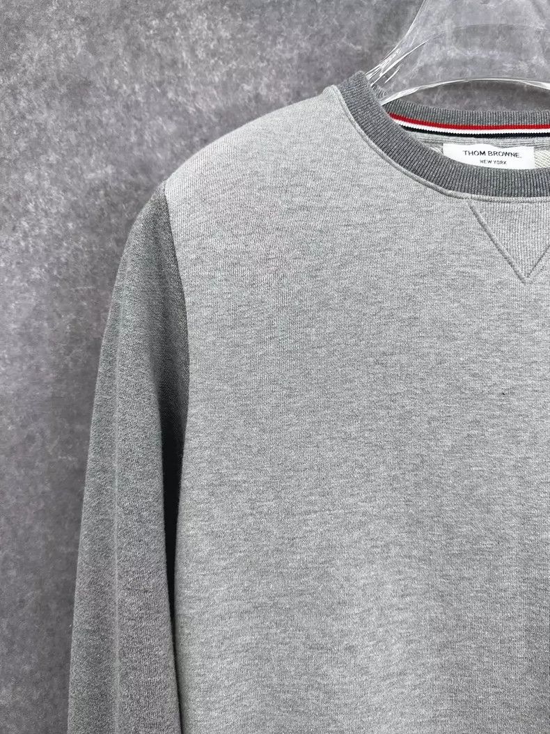 Thom Browne Thom Browne Grey Crew Neck Sweatshirt Size US M / EU 48-50 / 2 - 6 Thumbnail