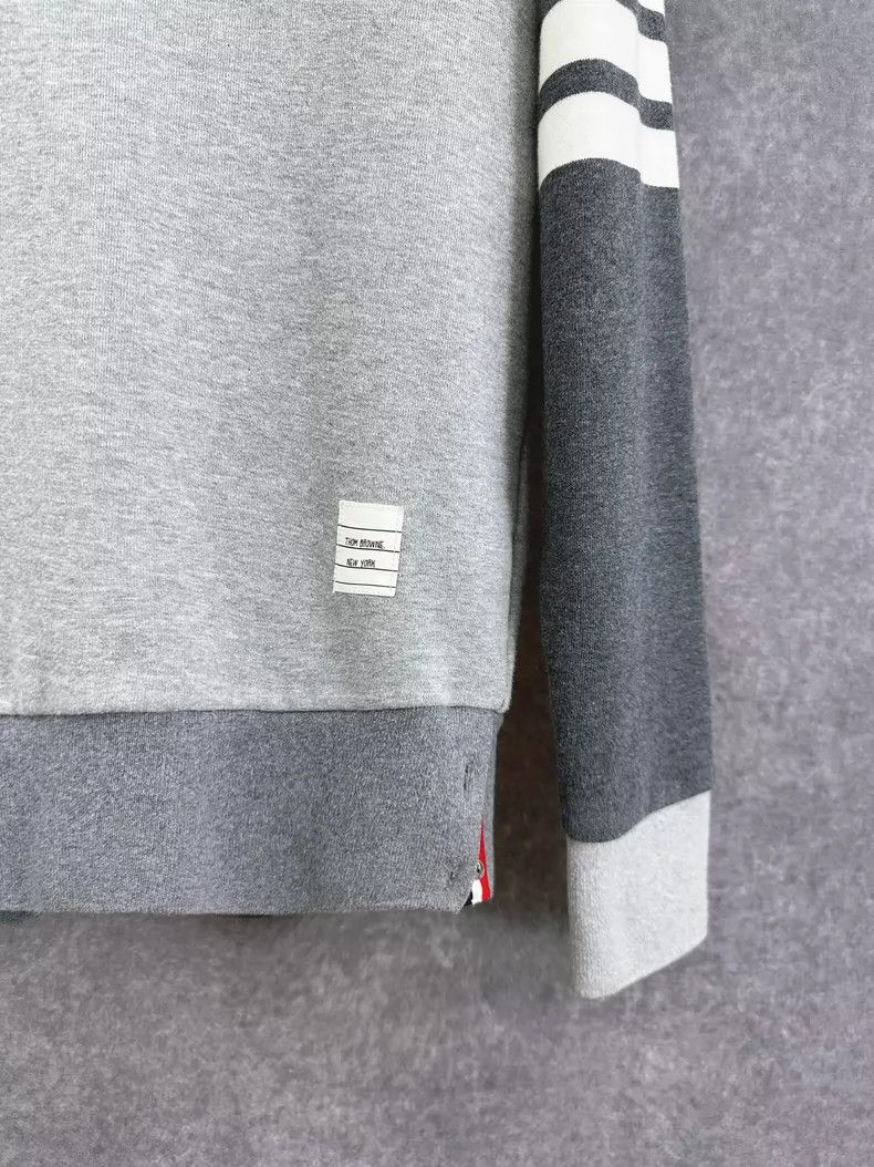 Thom Browne Thom Browne Grey Crew Neck Sweatshirt Size US M / EU 48-50 / 2 - 3 Thumbnail