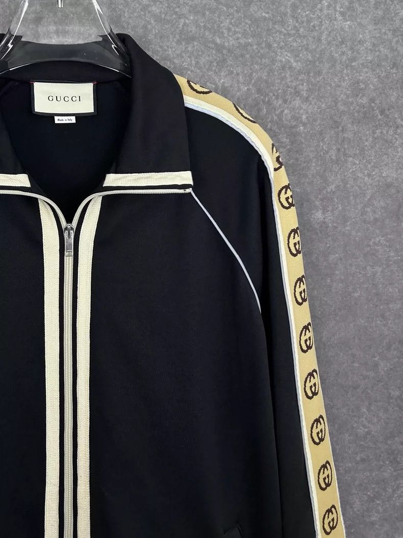 Gucci Gucci Long Sleeve Jacket with Logo Stripes Size US L / EU 52-54 / 3 - 5 Thumbnail