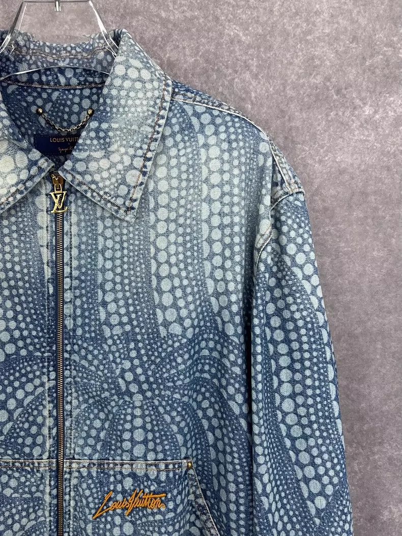 Louis Vuitton Louis Vuitton Yayoi Kusama Denim Jacket Size US XXL / EU 58 / 5 - 5 Thumbnail