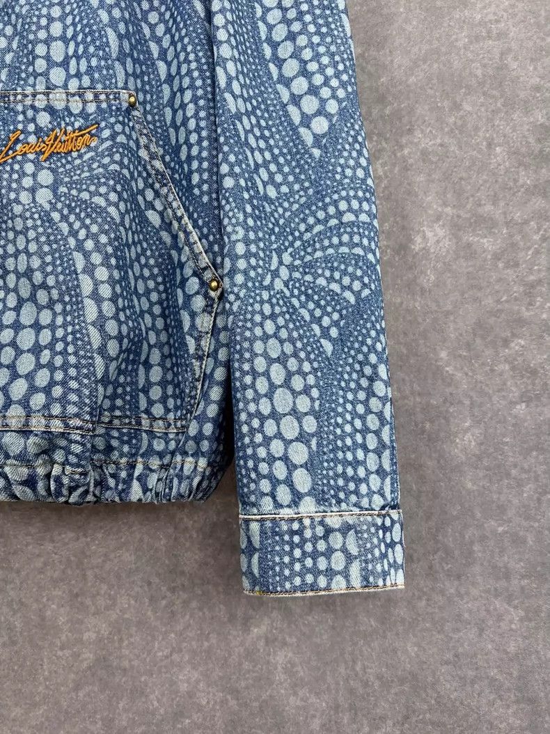 Louis Vuitton Louis Vuitton Yayoi Kusama Denim Jacket Size US XXL / EU 58 / 5 - 3 Thumbnail