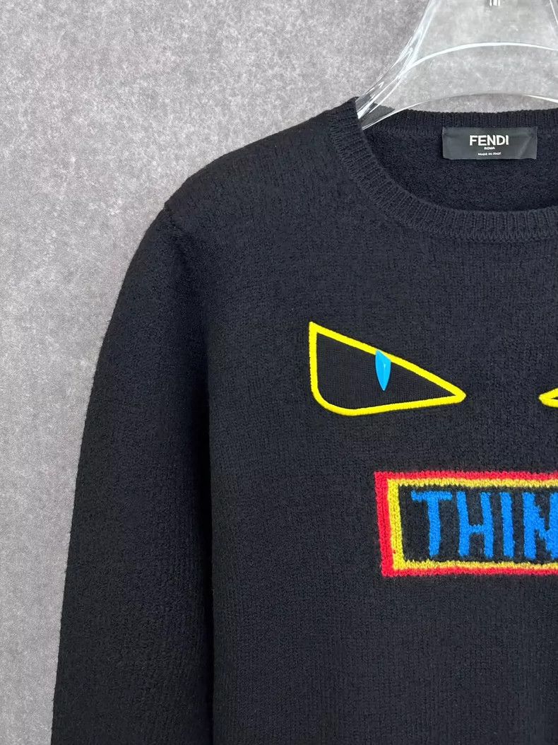 Fendi Fendi Colorful Eyes Short Sleeve Sweater Size US L / EU 52-54 / 3 - 6 Thumbnail