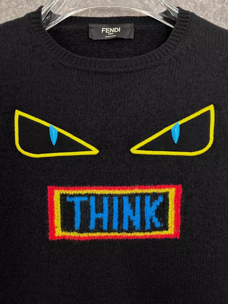 Fendi Fendi Colorful Eyes Short Sleeve Sweater Size US L / EU 52-54 / 3 - 7 Thumbnail