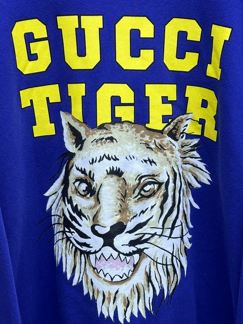 Gucci GUCCI Tiger Print Pullover Sweatshirt for Men Size US L / EU 52-54 / 3 - 8 Thumbnail