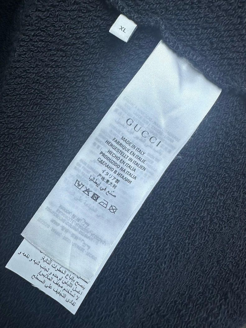 Gucci Gucci Black Retro Logo Print Hoodie Size US XL / EU 56 / 4 - 9 Thumbnail