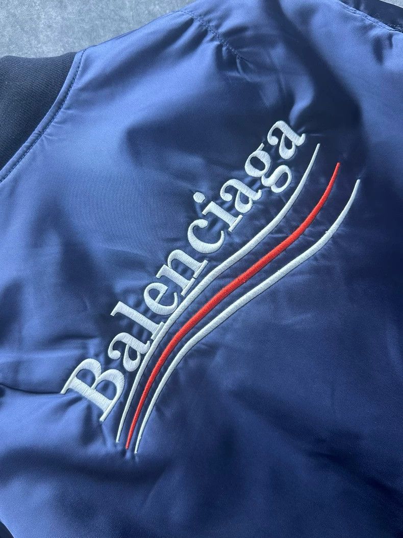 Balenciaga Balenciaga Logo Print Long Sleeve Jacket Size US M / EU 48-50 / 2 - 7 Thumbnail