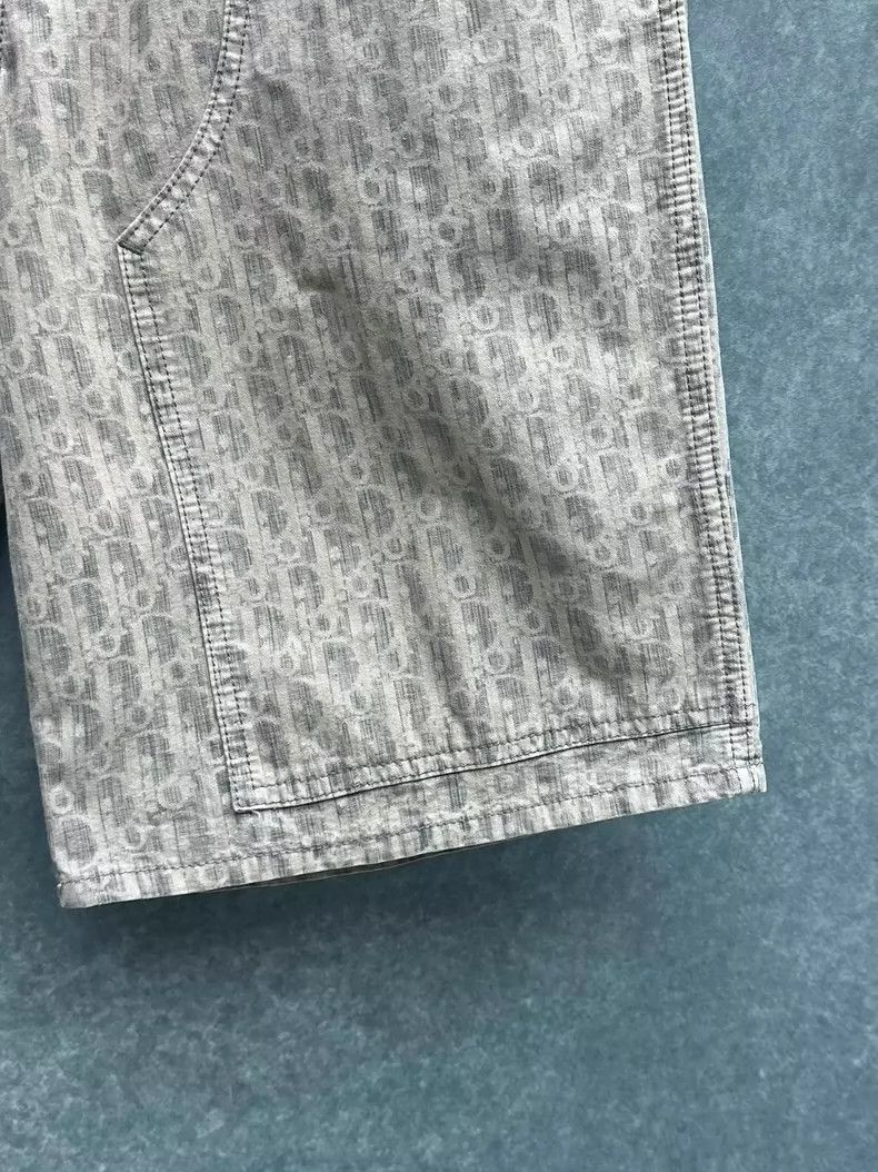 Dior DIOR Logo Print Cotton Denim Shorts for Men Size US 31 - 3 Thumbnail