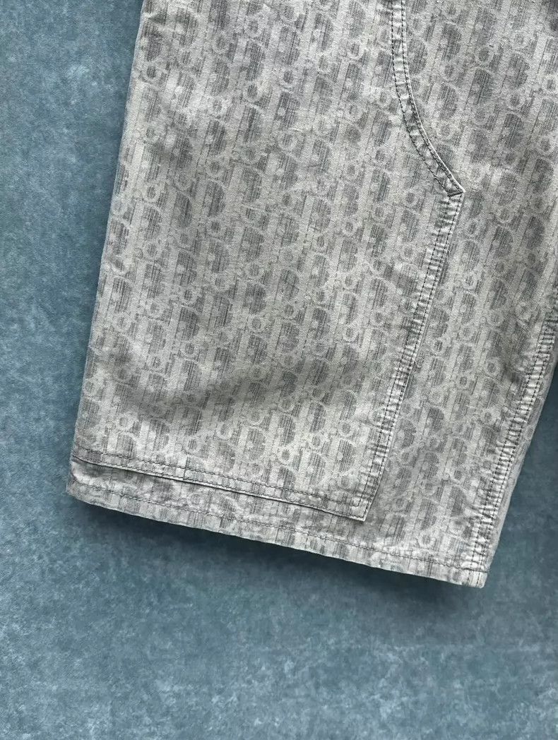 Dior DIOR Logo Print Cotton Denim Shorts for Men Size US 31 - 4 Thumbnail