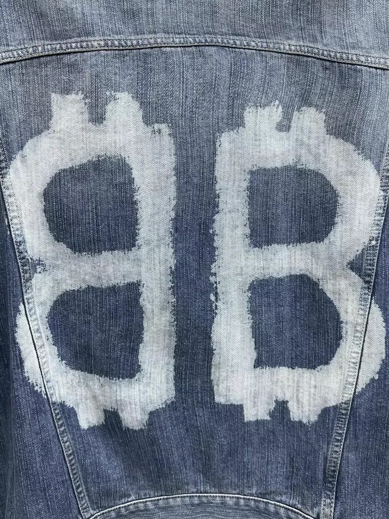 Balenciaga Balenciaga Bitcoin Print Denim Jacket for All Size US XS / EU 42 / 0 - 8 Thumbnail