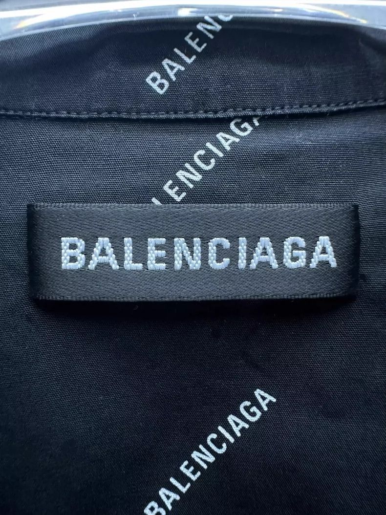 Balenciaga Balenciaga Logo Print Long Sleeve Casual Shirt Size US M / EU 48-50 / 2 - 7 Thumbnail