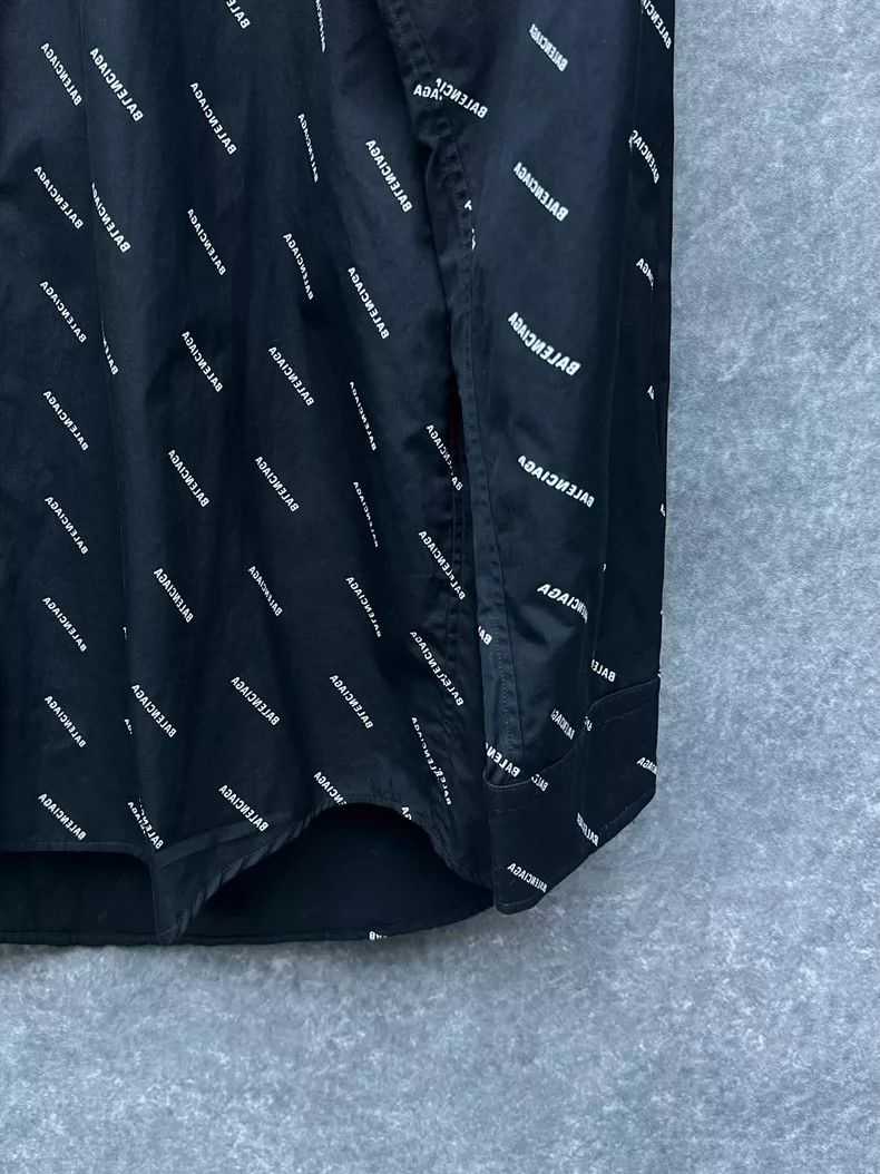 Balenciaga Balenciaga Logo Print Long Sleeve Casual Shirt Size US M / EU 48-50 / 2 - 3 Thumbnail