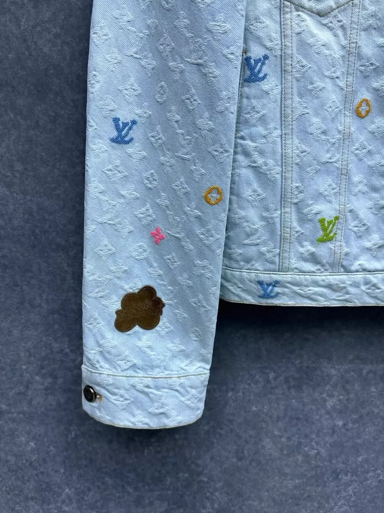 Louis Vuitton Louis Vuitton Tyler Embroidered Denim Jacket Size US L / EU 52-54 / 3 - 4 Thumbnail