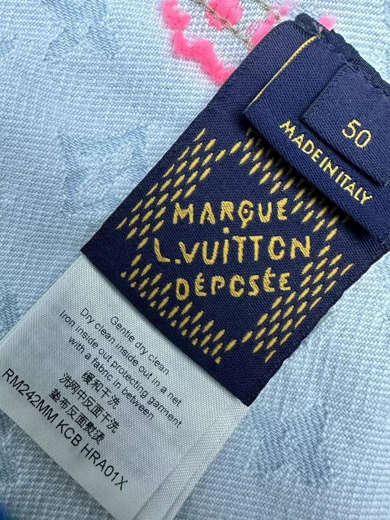 Louis Vuitton Louis Vuitton Tyler Embroidered Denim Jacket Size US L / EU 52-54 / 3 - 9 Thumbnail