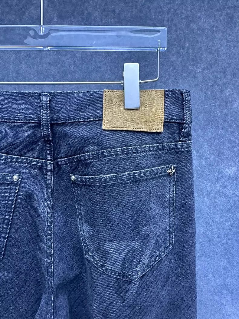 Louis Vuitton Louis Vuitton Black Gradient Logo Denim Pants Size US 30 / EU 46 - 7 Thumbnail