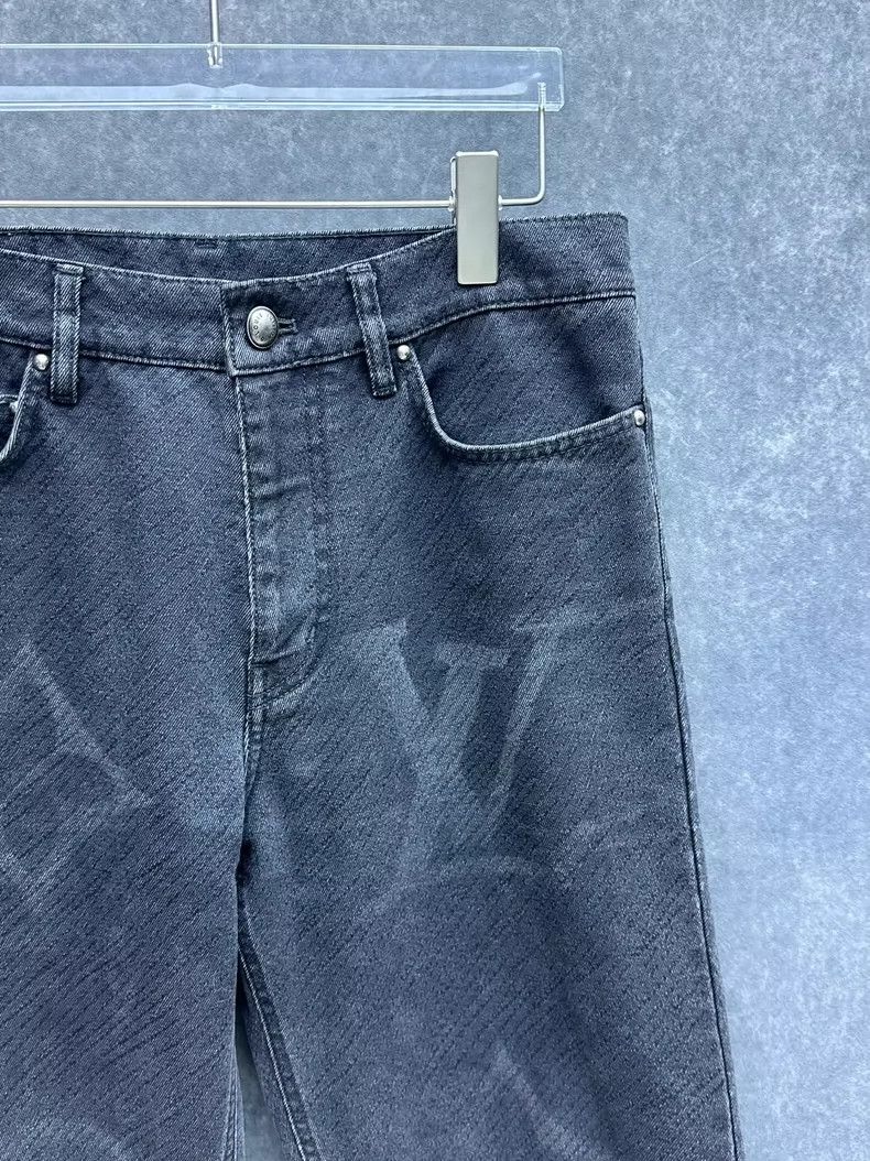 Louis Vuitton Louis Vuitton Black Gradient Logo Denim Pants Size US 30 / EU 46 - 5 Thumbnail
