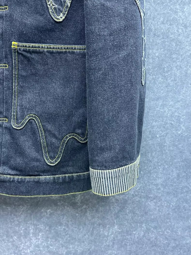 Louis Vuitton Louis Vuitton Deconstructed Denim Jacket for Men Size US L / EU 52-54 / 3 - 3 Thumbnail