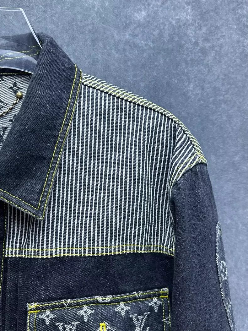 Louis Vuitton Louis Vuitton Deconstructed Denim Jacket for Men Size US L / EU 52-54 / 3 - 5 Thumbnail