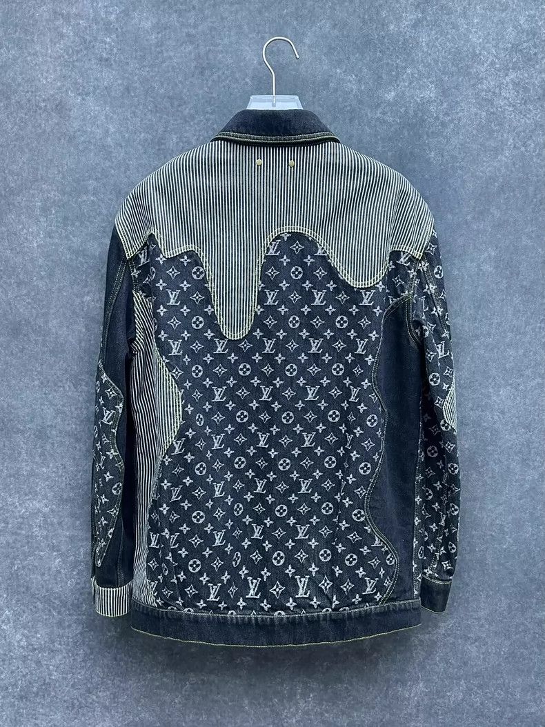 Louis Vuitton Louis Vuitton Deconstructed Denim Jacket for Men Size US L / EU 52-54 / 3 - 2 Thumbnail