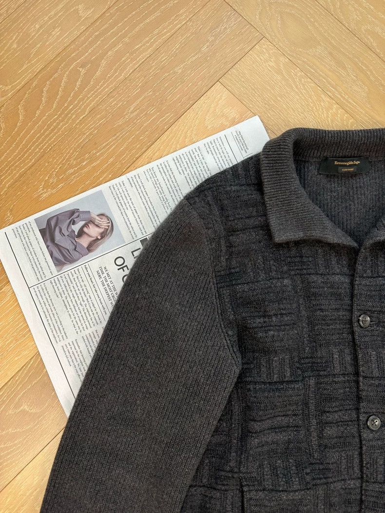 Ermenegildo Zegna Black Cashmere Knit Casual Blazer for Men Size US L / EU 52-54 / 3 - 6 Thumbnail