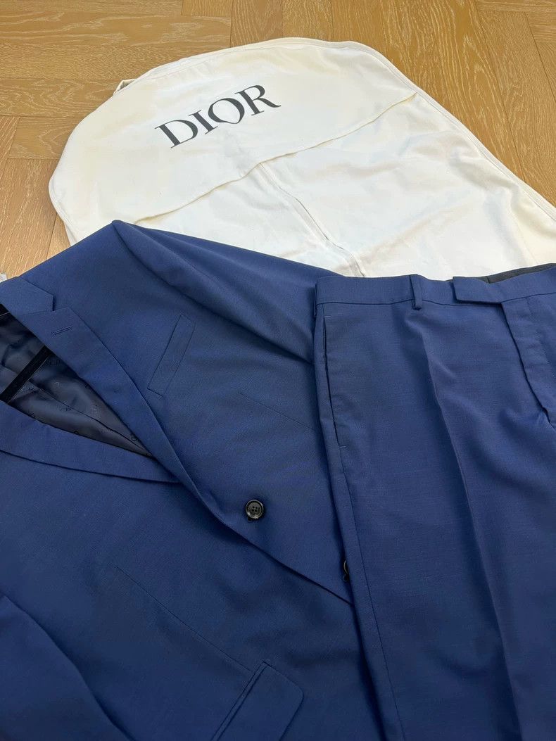 Dior Dior Blue Wool Suit Set for Men Size US XXL / EU 58 / 5 - 8 Thumbnail