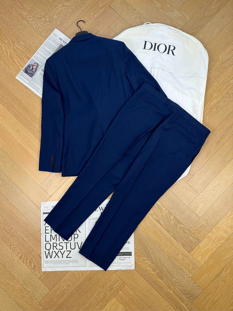 Dior Dior Blue Wool Suit Set for Men Size US XXL / EU 58 / 5 - 3 Thumbnail
