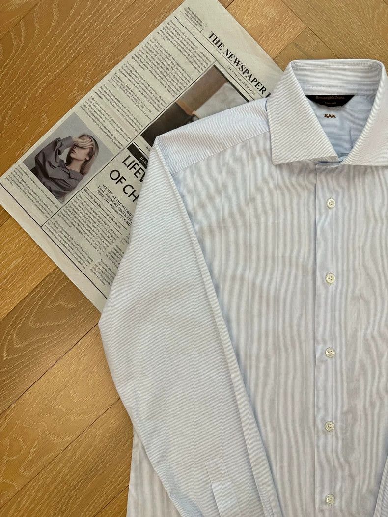 Ermenegildo Zegna Ermenegildo Zegna Long Sleeve Business Shirt Size US M / EU 48-50 / 2 - 6 Thumbnail