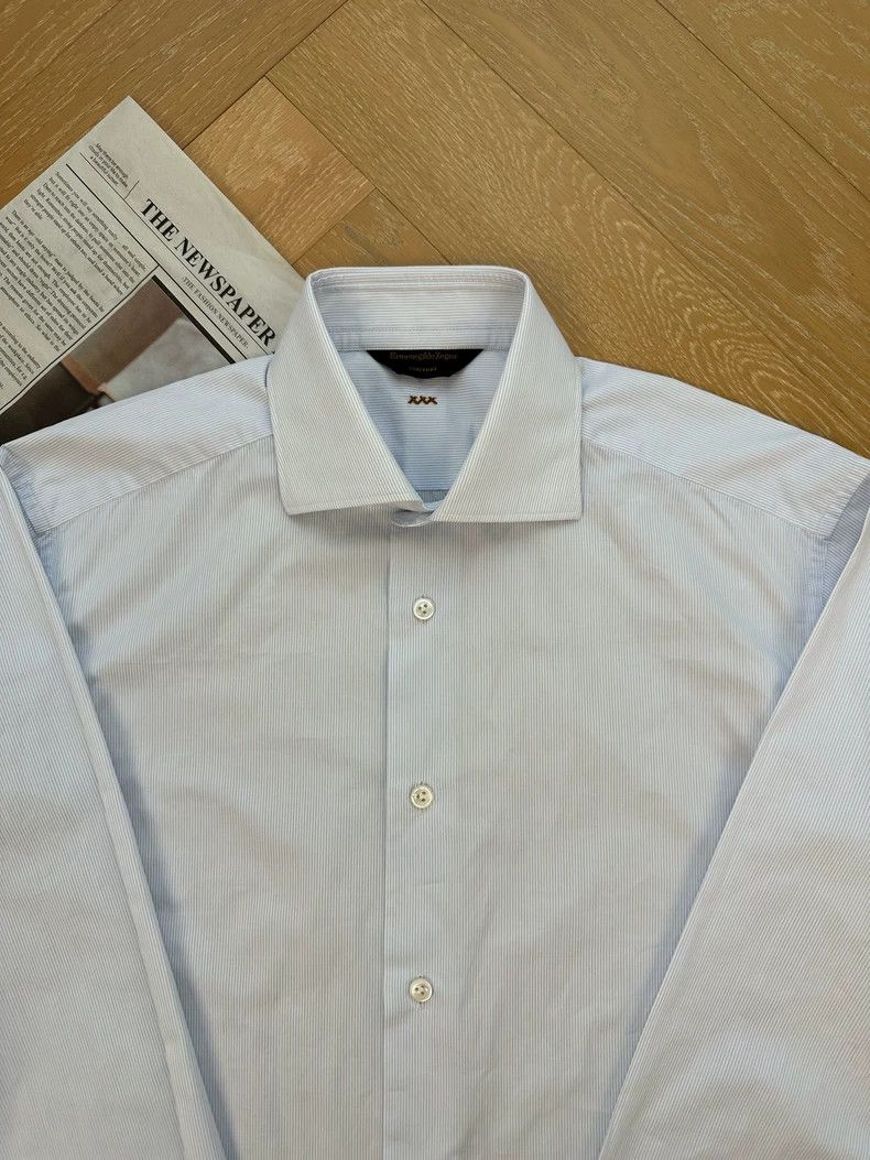 Ermenegildo Zegna Ermenegildo Zegna Long Sleeve Business Shirt Size US M / EU 48-50 / 2 - 8 Thumbnail