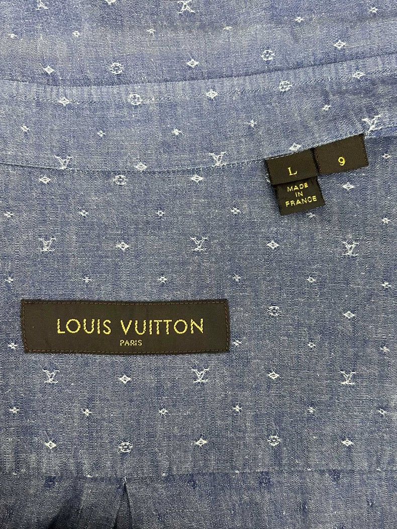 Louis Vuitton Louis Vuitton Short Sleeve Blue Shirt Size US L / EU 52-54 / 3 - 7 Thumbnail