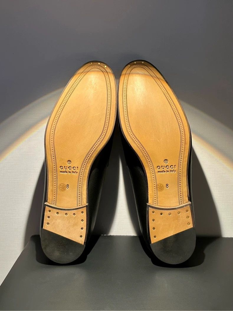 Gucci Gucci Leather Casual Slip-On Shoes for Men Size US 9 / EU 42 - 8 Thumbnail