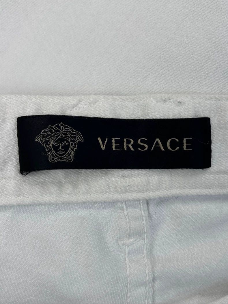 Versace Versace Vintage Slim Fit White Jeans for Men Size US 34 / EU 50 - 7 Thumbnail