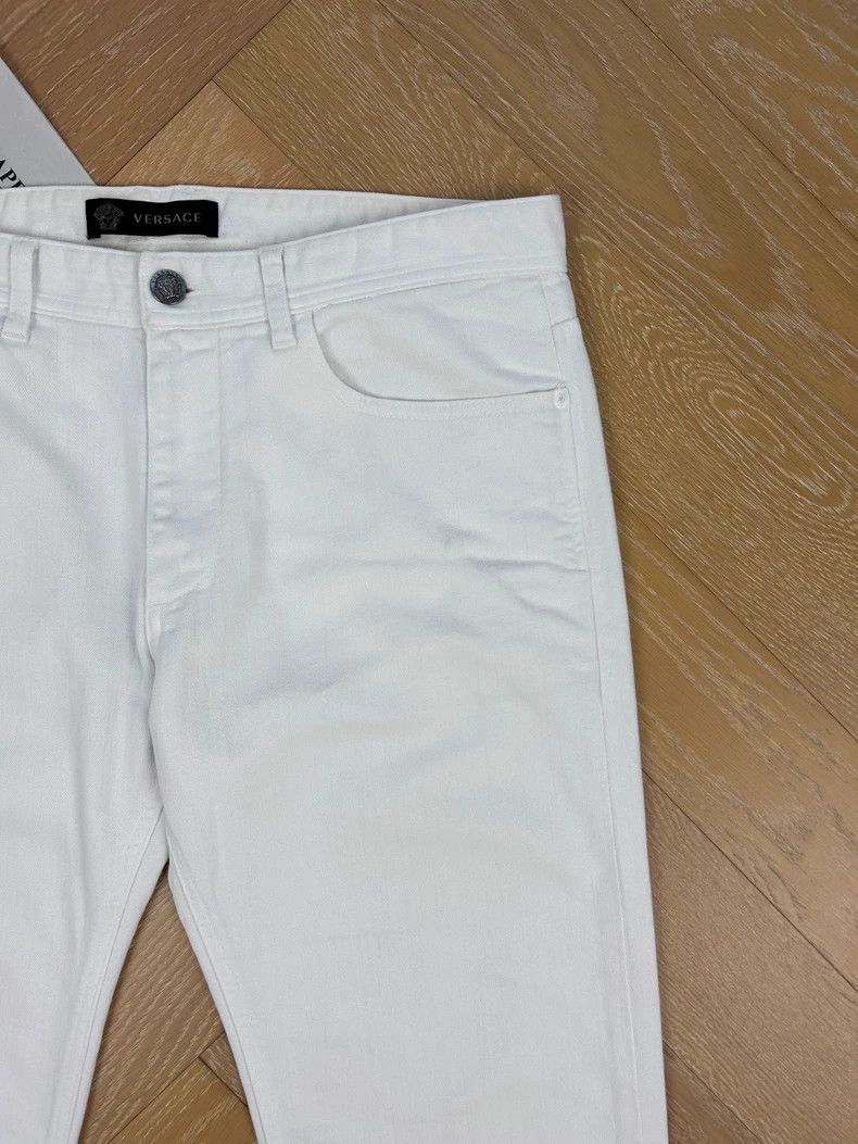 Versace Versace Vintage Slim Fit White Jeans for Men Size US 34 / EU 50 - 5 Thumbnail
