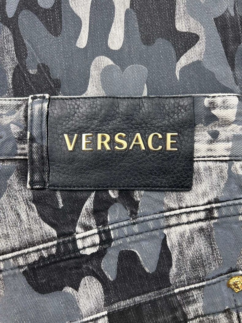 Versace Versace Camo Limited Edition Slim Fit Jeans Size US 34 / EU 50 - 8 Thumbnail