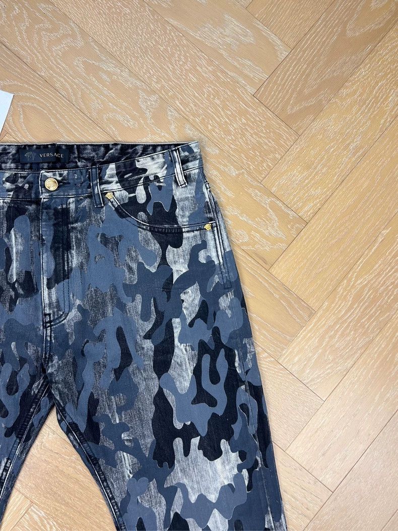 Versace Versace Camo Limited Edition Slim Fit Jeans Size US 34 / EU 50 - 5 Thumbnail
